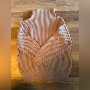 Wilfred Merino Wool Lilac Oversized Turtleneck Sweater